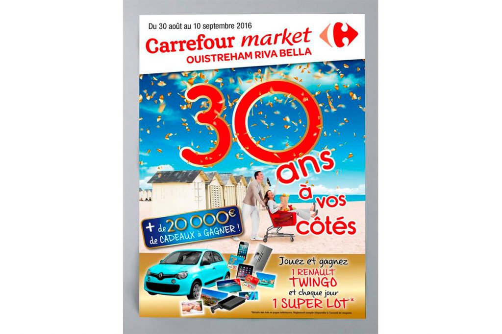 Impression de l'affiche Carrefour Ouistreham