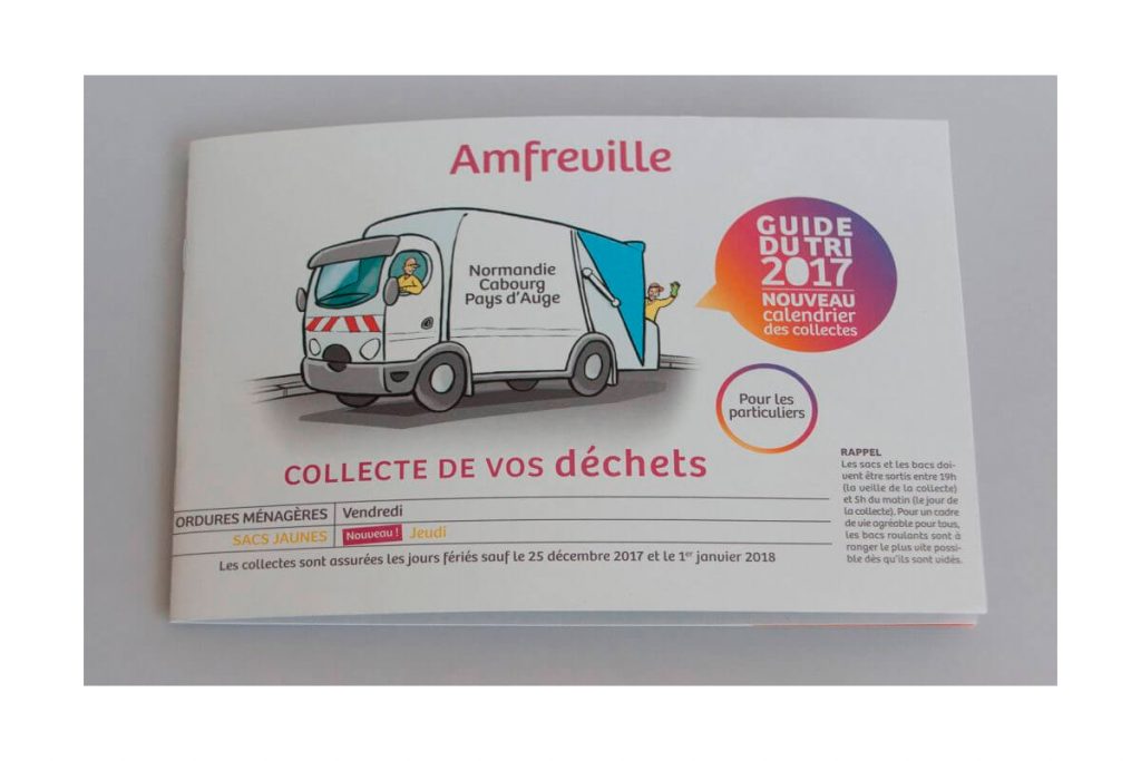 Impression de la brochure collecte de vos déchets pour Amfreville