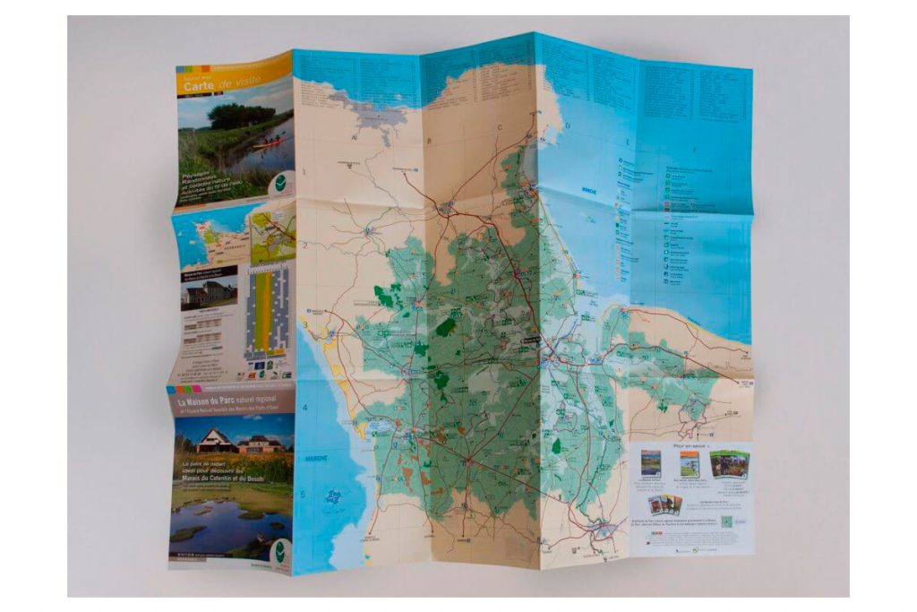 Carte touristique imprimée par Anquetil